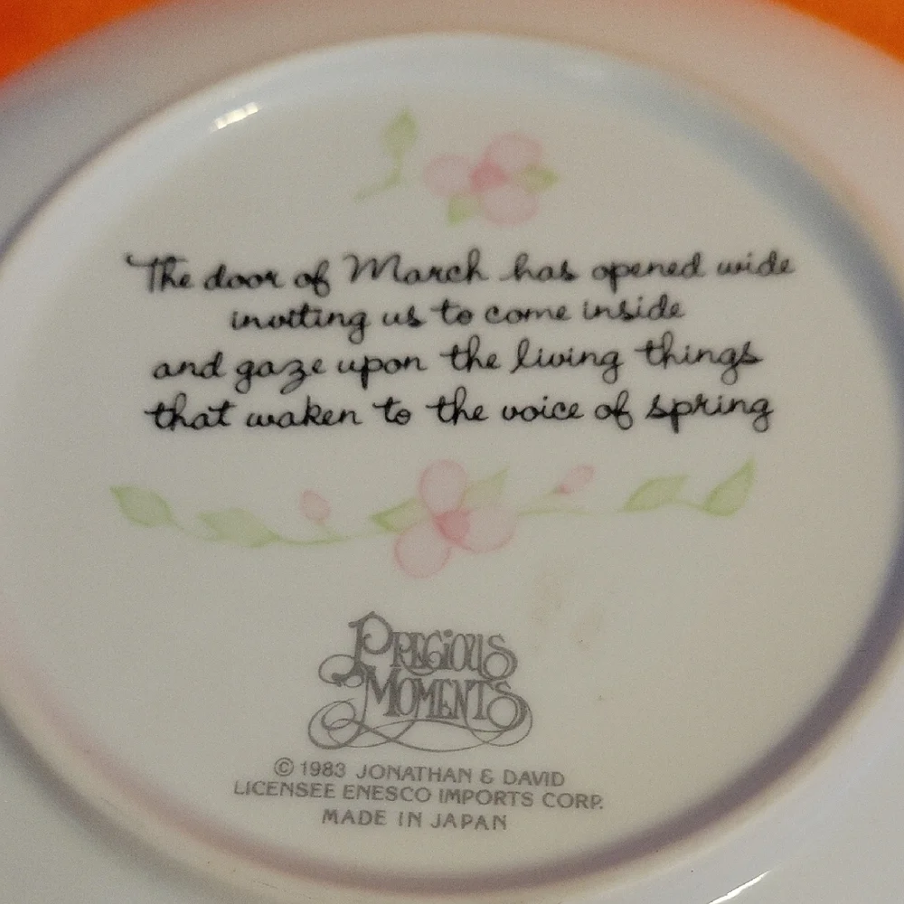 Precious Moments March Plate
